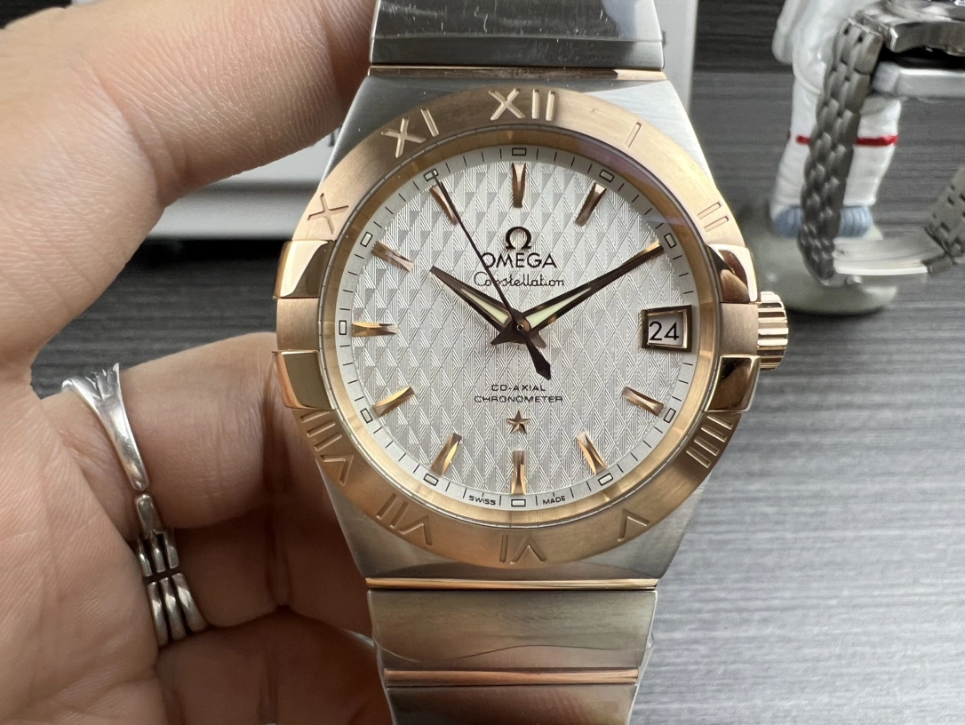 CBD Factory Omega Constellation Co-Axial 38mm Two-Tone Sedna Gold (123.20.38.21.02.007) 1:1 Super Clone -DD8500 Movement Versatile 319